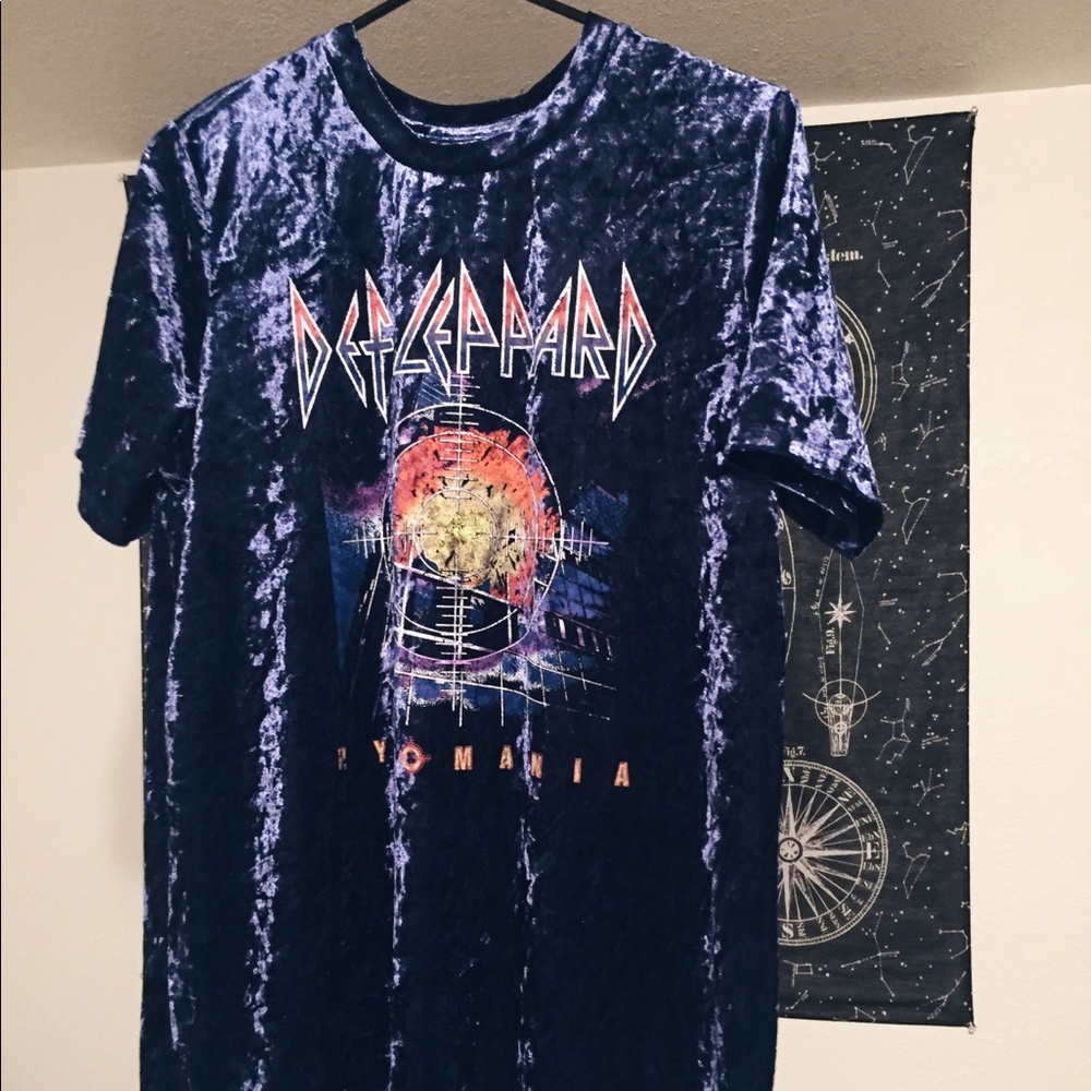 Def Leppard velvet T-shirt